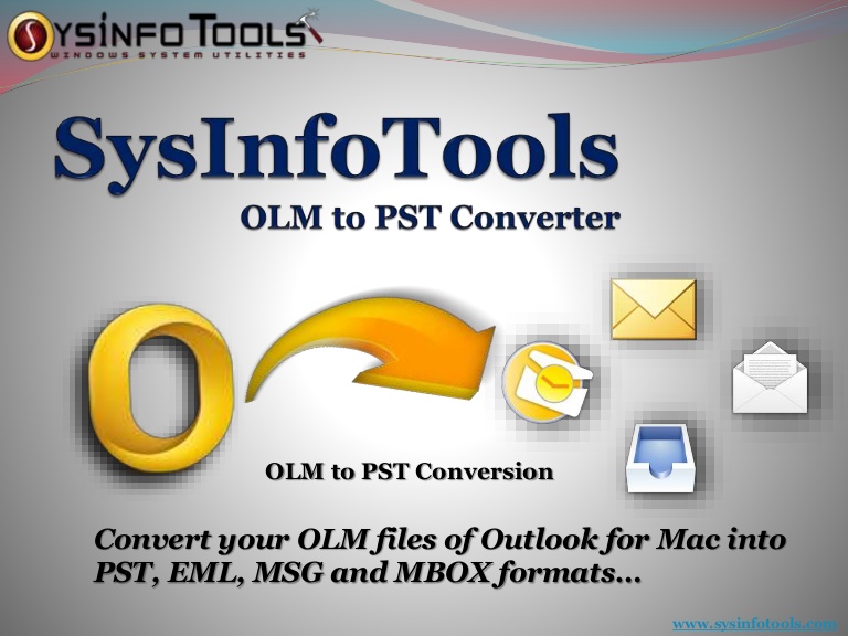 sysinfotools olm to pst converter